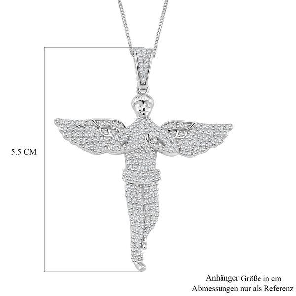 Moissanit Anh&auml;nger mit Kette ca. 45 cm, 925 Silber rhodiniert ca. 1.99 ct image number 7