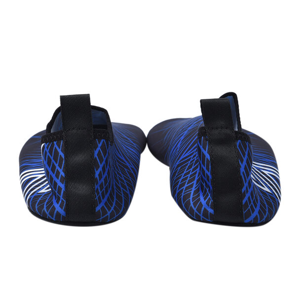 Unisex Aquaschuhe, Rutschfest & Schnelltrockend, Größe 42-43, Blau-Weiß image number 2
