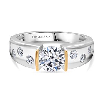 LUXURIANT DIAMOND - Lab Grown Diamant SI-GH SGL zertifiziert Ring 925 Silber rhodiniert (Gr&ouml;&szlig;e 20.00) ca. 2.00 ct