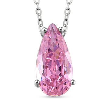 Rosa Zirkonia Schmuckset Messing