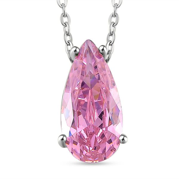 Rosa Zirkonia Schmuckset Messing image number 3