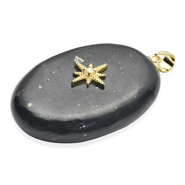 Shungit und Zirkonia-Anh&auml;nger- 61,01 ct. image number 3