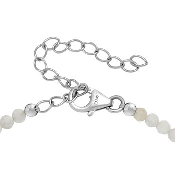 D'Joy wei&szlig;es Mondstein 19+5cm Armband - 12 ct.