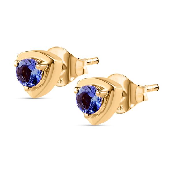 Tansanit Ohrringe - 0,56 ct. image number 3