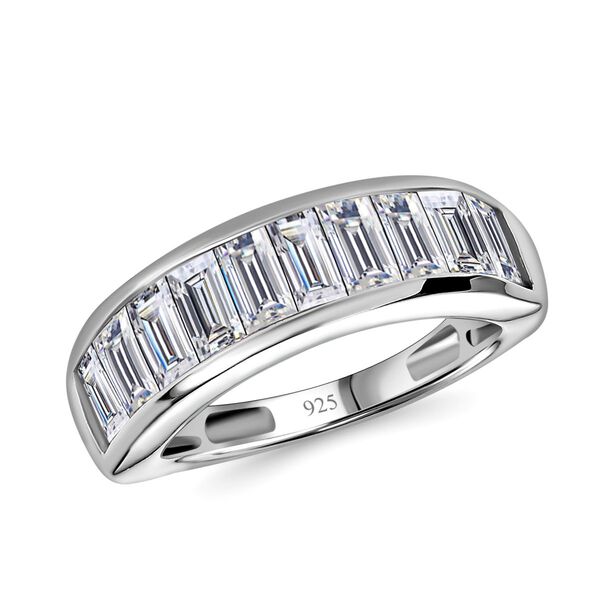 Weiße Topas Ring, 925 Silber platiniert, (Größe 21.00) ca. 2.53 ct image number 3