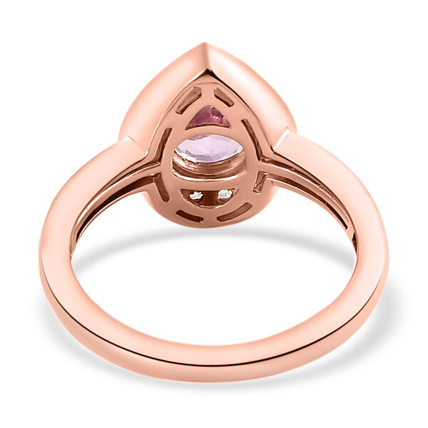 AA Martha Rocha Kunzit und weißer Zirkon-Ring, 925 Silber Roségold Vermeil  ca. 2,00 ct image number 6