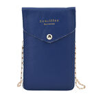 SENCILLEZ: 100% echtes Leder Crossbody Handytasche, Größe 12x1x18 cm, Dunkelblau