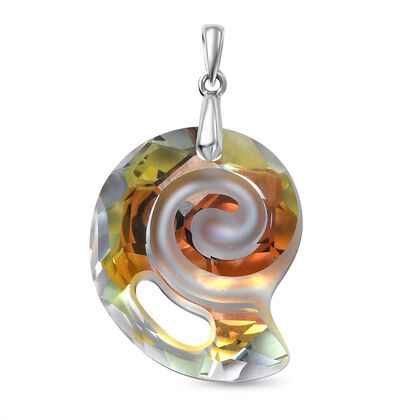 J Francis gefertigt mit SWAROVSKI - AB Kristall Anh&auml;nger 925 Silber rhodiniert