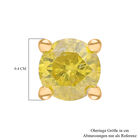 SGL zertifizierte I1-I2 gelbe Diamant-Ohrringe - 0,50 ct. image number 4