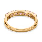 Ilakaka Rosa Saphir (Fissure gefüllt) Ring, 925 Silber vergoldet (Größe 20.00) ca. 1.30 ct image number 5