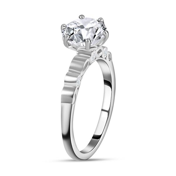 Moissanit Ring mit europäischem Schliff - 1,69 ct. image number 6