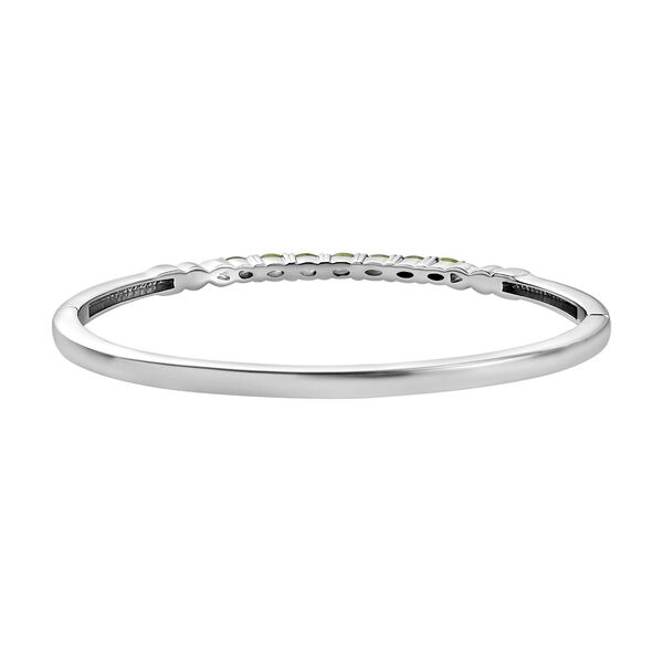 Nat&uuml;rlicher Chromdiopsid Armreif, ca. 19 cm, Edelstahl, ca. 1.86 ct image number 4