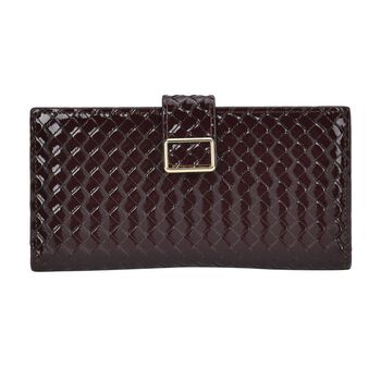 PU-Leder Brieftasche mit RFID-Schutz, dunkelbraun