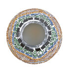 Handgefertigte orientalische Mosaik Glas Tischlampe - Lampenschirm Form, Größe 15x15x50 cm, Türkis image number 3