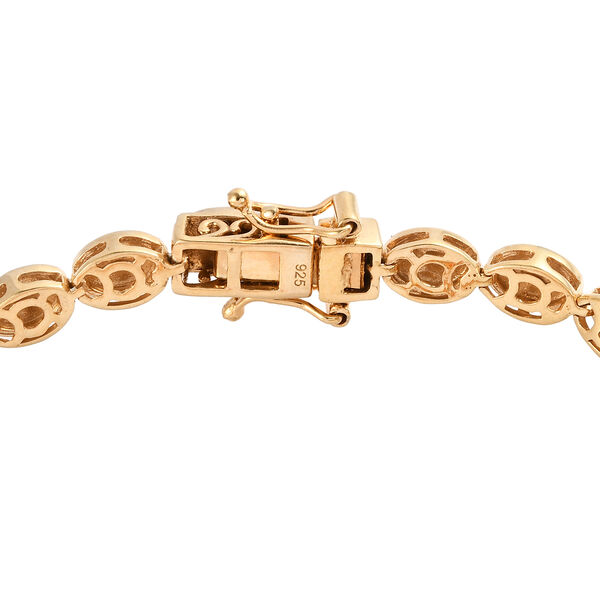 Purpurrotes Feueropal-Armband in Silber image number 4