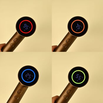 LIVMORE Haartrockner Hochgeschwindigkeit, b&uuml;rstenloser Motor, 360 Grad Magnet Aufsatz, 4 Heizstufen und 3 Geschwindigkeiten, 9.5x7,5x25cm