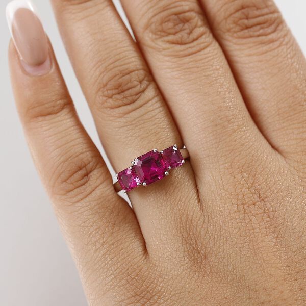 LUXURIANT DIAMOND- zertifiziert und gepr&uuml;ft AAA Labor Bixbit Ring in 417 Wei&szlig;gold - 4 ct. image number 2