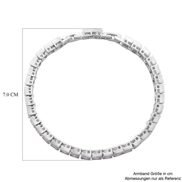 Lavendel Zirkonia Armband, 18+2,5cm image number 6