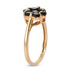 Schwarzer Spinell Ring 925 Silber vergoldet  ca. 1,13 ct image number 4
