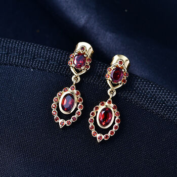 EverTrue Mosambik Granat Ohrringe - 2,57 ct.