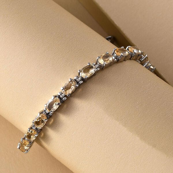 Citrin Silber Ton Armband 9,60 Ct image number 2