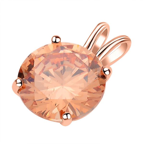 Champagner Zirkonia-Anh&auml;nger- 5 Ct. image number 4