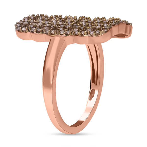 Natürlicher Champagner Diamant-Ring - 1 ct. image number 4