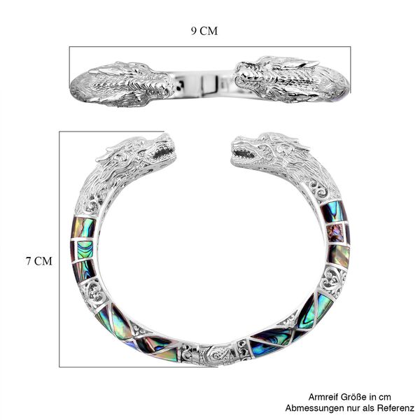 Royal Bali - Abalone Muschel Armreif, ca. 19 cm, 925 Silber image number 5