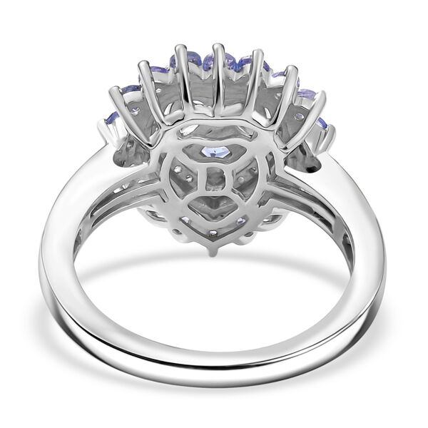 D'Joy Tansanit und Zirkon Ring und Anhänger mit 50cm Kette image number 14