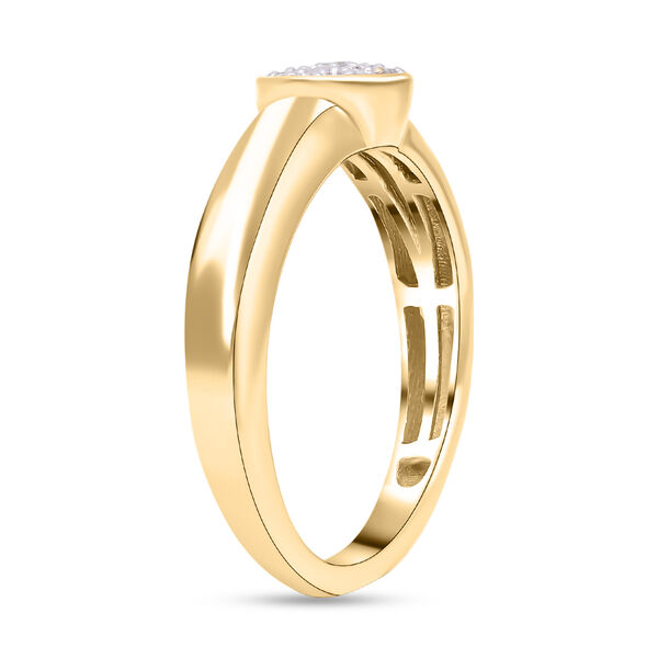 Wei&szlig;er Diamant-Ring - 0,10 ct. image number 4