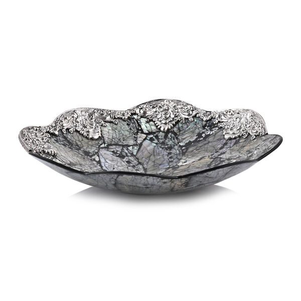 D'Joy Royal Bali- Abalone Muschel bl&uuml;tenf&ouml;rmige Dekoschale, 925 Silber, 23x11x6cm image number 5