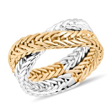 Royal Bali - 925 Silber Zweifarbige BeschichtungRing (Gr&ouml;&szlig;e 21.00) ca. 10,31g