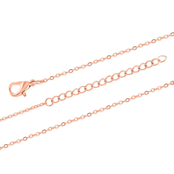 2er Set - Handgeschnitzter Gef&auml;rbter roter Achat Anh&auml;nger mit Kette und Ring (Gr&ouml;&szlig;e 16.00), rosefarben, ca. 30.00 ct image number 8