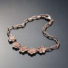 Natürliches, ungeschliffenes rosa Diamant-Armband, 19 cm image number 1