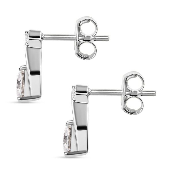 Moissanit Ohrringe, ca. 0.97 ct. image number 4