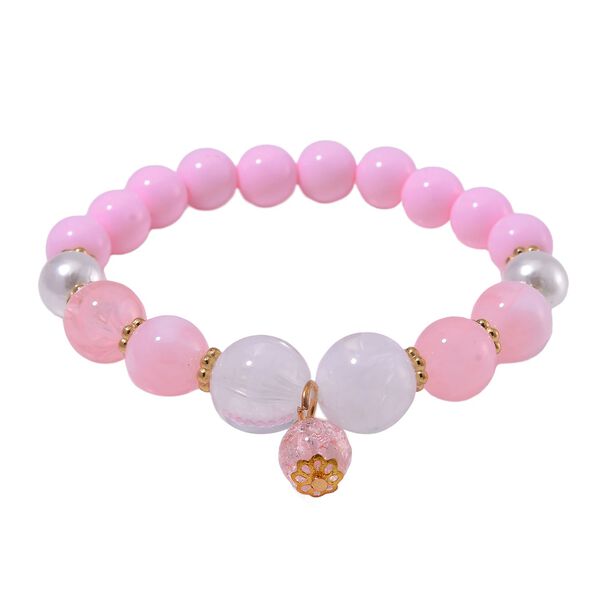 4er Set STRADA - Uhr mit Rosa Kristall Armbänder image number 5