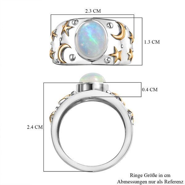 Nat&uuml;rlicher, &auml;thiopischer Welo Opal-Ring - 1,17 ct. image number 8