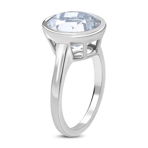 Golconda Diamant-Topas Ring, 925 Silber platiniert, ca. 6.00 ct image number 5