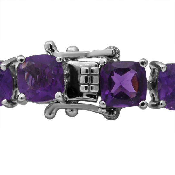 Lusaka Amethyst-Armband, ca. 19 cm, 925 Silber platiniert ca. 26,54 ct image number 2