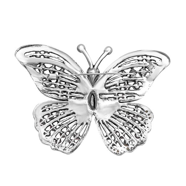 Mehrfarbige Kristall-Schmetterlings-Brosche image number 2