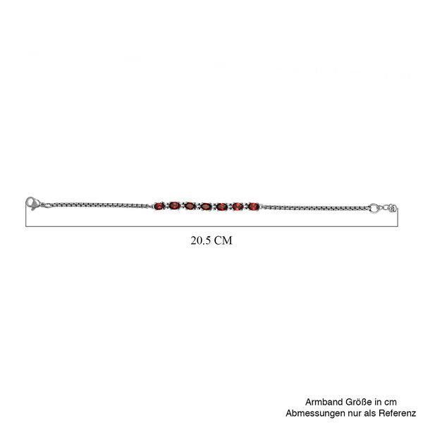 Subtiles rotes Granat-Armband image number 5