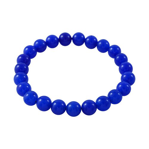 Blaues Onyx-Armband, 18 cm - 90 ct. image number 0