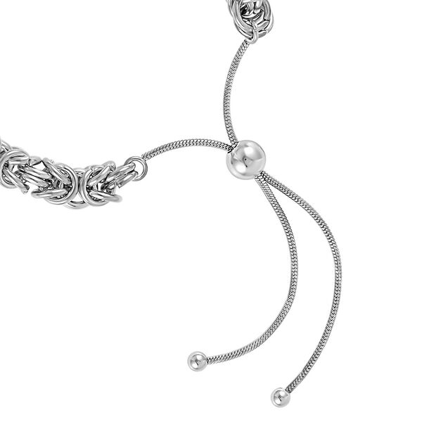 K&ouml;nigskette Armband, Reiner Edelstahl, ca. 15.25cm, silberfarben image number 3