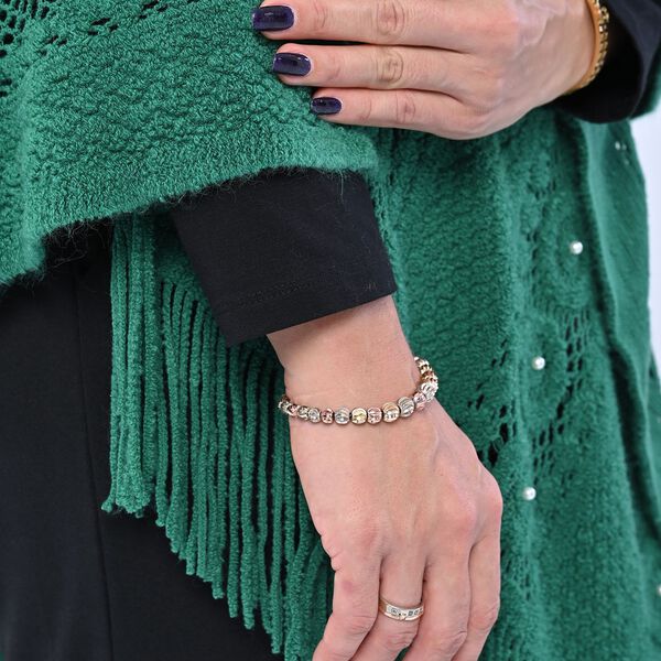 TAMSY- Strick-Poncho mit Perlen, Gr&uuml;n image number 5