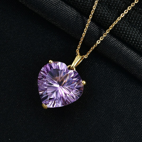 D'Joy AA Rose De France Amethyst Anh&auml;nger mit 50cm Kette - 10,55 ct. image number 1