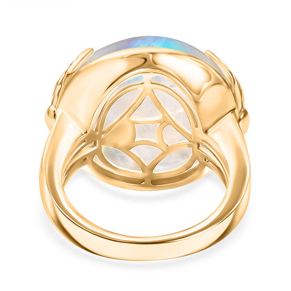 Regenbogen Mondstein Ring - 20,27 ct. image number 6