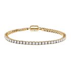 D'Joy Moissanit Armband ca. 19 cm 925 Silber 750 Gelbgold Vermeil ca. 5.36 ct