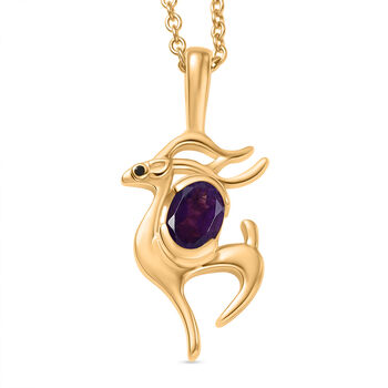 EVER TRUE Afrikanischer Amethyst, Schwarzer Spinell Schmuckset ca. 50 cm ca. 0.72 ct