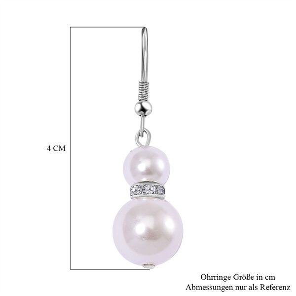 Wei&szlig;es Muschelkernperle Schmuckset image number 7