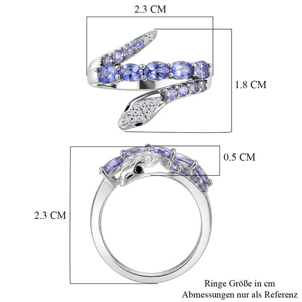 EVER TRUE Tansanit Ring Reine Bronze (Gr&ouml;&szlig;e 17.00) ca. 1,37 ct image number 7